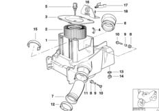 Tłumik szmerów ssania/wkład filtra (13_0842) dla BMW R 1150 R Rockster (0308,0318) ECE