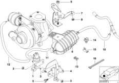 Sterowanie podciśnieniowe-turbospręż. (11_2230) dla BMW 3' E46 318d Lim ECE