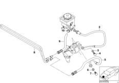 Hydr. układ kier./przewody oleju (32_1175) dla BMW 7' E38 730d Lim ECE