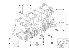 Blok silnika (11_2166) dla BMW 3' E46 320i Lim ECE