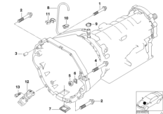 Skrzynia biegów, mocowanie / odpowietrz (24_0971) dla BMW X5 E53 X5 4.4i SAV USA