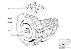 Automatyczna skrzynia biegów 4HP22 (24_0051) dla BMW 7' E32 735i Lim ECE
