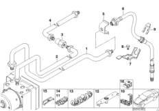 Przewód hamulcowy tylny DSC (34_0777) dla BMW 3' E46 323Ci Cou ECE