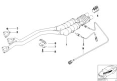 Katalizator/Przednia część tłumika (18_0242) dla BMW 5' E39 520i Lim ECE