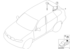 Antena GPS (65_0596) dla BMW X5 E53 X5 3.0i SAV ECE