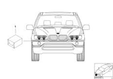 Zest. dopos. - ins. spryskiwaczy szyb (03_2510) dla BMW X5 E53 X5 4.8is SAV USA