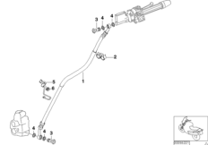 Przewód hamulcowy przedni nie dla ABS (34_1019) dla BMW F 650 GS Dakar 00 (0173,0183) USA