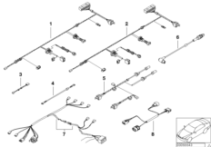 Różne komplety przewodów (61_0133) dla BMW 7' E38 730i Lim ECE