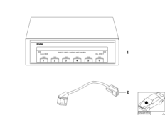 Nakamichi CD Player /Changer (03_1236) dla BMW 3' E46 330xi Lim USA