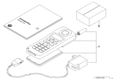 Phone kit cpt 5000 vr (03_3494) dla BMW 7' E38 750iL Lim USA