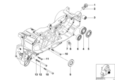 Obudowa silnika, elementy dod. (11_2905) dla BMW C1 (0191) ECE