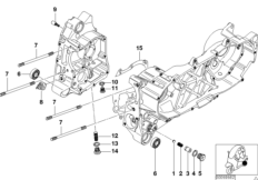 Obudowa silnika, elementy dod. (11_2900) dla BMW C1 200 (0192) ECE