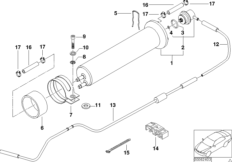 Filtr paliwa/Regulator ciśnienia (13_0811) dla BMW 5' E39 540i Lim ECE