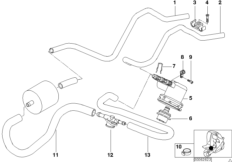 Regulator ciśnienia przewodów paliwa (13_0879) dla BMW C1 (0191) ECE