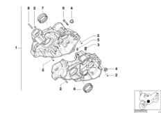 Obudowa silnika, elementy dod. (11_2948) dla BMW G 650 GS 09 (0178,0179) USA