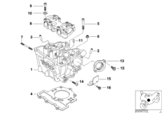 Głowica cylindrowa (11_2945) dla BMW F 650 GS Dakar 04 (0176,0186) USA