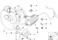 Sterowanie podciśnieniowe-turbospręż. (11_2963) dla BMW 5' E39 520d Lim ECE