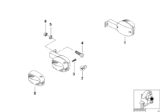 Lampa kierunkowskazu, tylna (63_0623) dla BMW C1 200 (0192) ECE