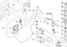 Zawór pompy węży wodnych (64_0971) dla BMW 5' E39 520d Lim ECE