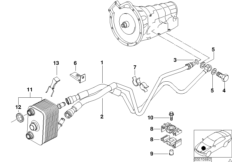 Przewód chłodnicy oleju/wymiennik ciepła (17_0181) dla BMW X5 E53 X5 4.4i SAV ECE