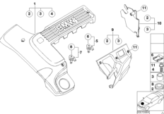 Akustyka silnika (11_2965) dla BMW 5' E39 520d Lim ECE