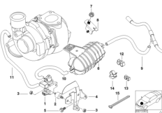 Sterowanie podciśnieniowe-turbospręż. (11_2978) dla BMW X5 E53 X5 3.0d SAV ECE