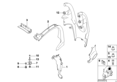 Obudowy tylne/elementy dod. (46_0647) dla BMW C1 200 (0192) ECE