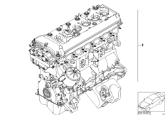 Zespół napędowy silnika (11_2986) dla BMW 3' E46 M3 Cou ECE