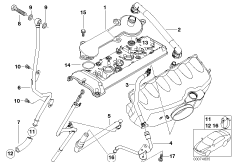 Odpowiet. skrzyni korb./separator oleju (11_2999) dla BMW 3' E46 M3 Cab USA