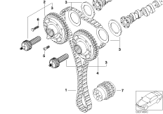 Mechanizm ster.-łańcuch sterujący (11_3004) dla BMW 3' E46 M3 Cab ECE