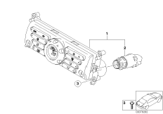Panel obsługi automatycznej klimatyzacji (64_1120) dla MINI Cabrio R52 Cooper Cabrio USA