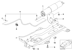 Filtr paliwa/Regulator ciśnienia (13_0904) dla BMW 3' E46 325ti Com ECE