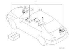 Zestaw doposażenia - autoalarm (03_0959) dla BMW 3' E46 323Ci Cab USA