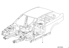 Szkielet karoserii (41_1360) dla BMW 3' E46 320td Com ECE