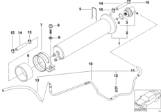 Filtr paliwa/Regulator ciśnienia (13_0918) dla BMW 5' E39 525i Lim USA