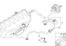 Sterowanie podciśnieniowe-silnik (11_3013) dla BMW 3' E46 M3 Cab ECE