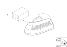 Zestaw mod. tyl. św. poz. Facelift 2000 (03_0721) dla BMW 5' E39 528i Lim RUS