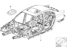 Szkielet karoserii (41_1090) dla BMW 3' E46 330xd Lim ECE