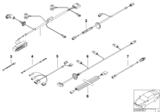 Różne komplety przewodów (61_0152) dla BMW 5' E39 525i Tou ECE