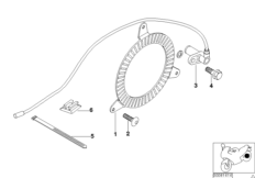 Hamulec tylnego koła, czujnik (34_1023) dla BMW G 650 GS 09 (0180) ECE
