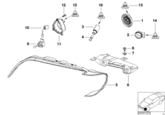 Poj. części reflektora ksenonowego (63_0600) dla BMW X5 E53 X5 4.4i SAV USA