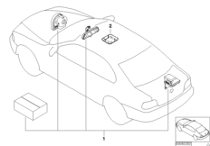Zestaw doposażenia - autoalarm (03_0964) dla BMW 5' E39 530d Lim ECE