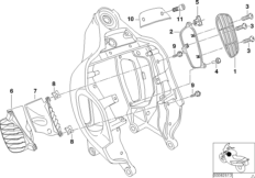 Elementy dod. przedniej ramy (46_0692) dla BMW R 1200 Montauk 03 (0309,0319) USA
