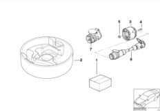 Zaczep holowniczy/elektr. elementy dod. (71_0115) dla BMW 5' E39 525i Lim ECE
