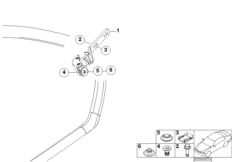 Mechanizm szyby drzwi tylnych (51_4390) dla BMW 3' E46 316ti Com ECE