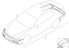 Zest. dopos. - pakiet aerodynamiczny M (03_0795) dla BMW 5' E39 520i Lim ECE