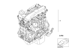 Zespół napędowy silnika (11_3171) dla BMW 3' E91 320i Tou ECE