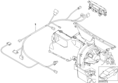 Zest. kabli urządz. grzewcz./klimatyz. (64_1146) dla MINI Cabrio R52 Cooper Cabrio USA