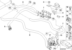 Zawór pompy węży wodnych IHKA (64_1116) dla BMW X5 E53 X5 3.0i SAV USA
