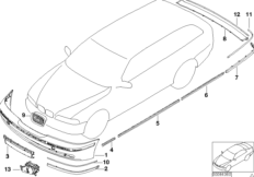 Doposażenie - Facelifting 2000 (03_1832) dla BMW 5' E39 525tds Tou ECE